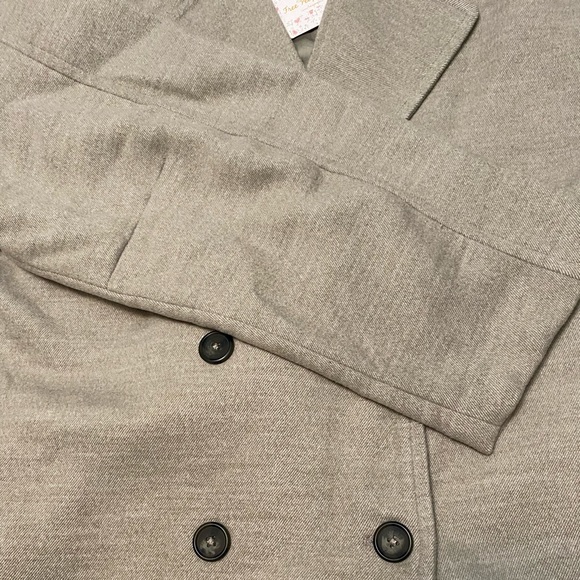 Free People Hannah Slouchy Soft Oversized Blazer Jacket XL NWT oatmeal - Picture 11 of 11